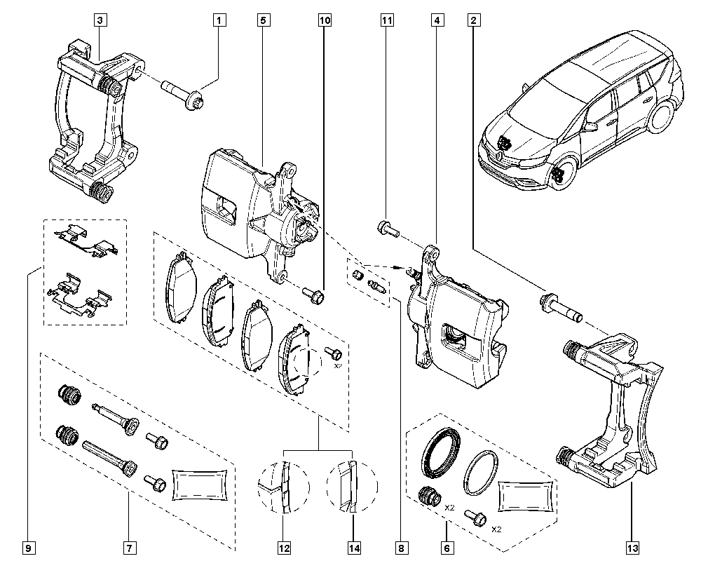 RENAULT 410606124R - Тормозные колодки, дисковые, комплект onlydrive.pro