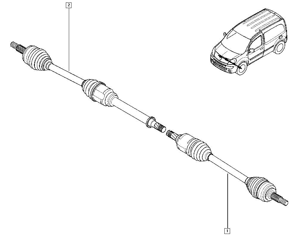 RENAULT 8200687739 - Drive Shaft onlydrive.pro