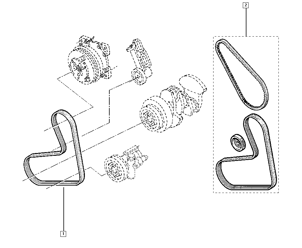 RENAULT 77 00 853 990 - Ķīļrievu siksna onlydrive.pro