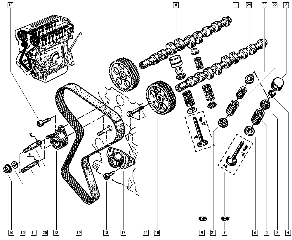 RENAULT 82 00 469 376 - Kreipiantysis skriemulys, paskirstymo diržas onlydrive.pro