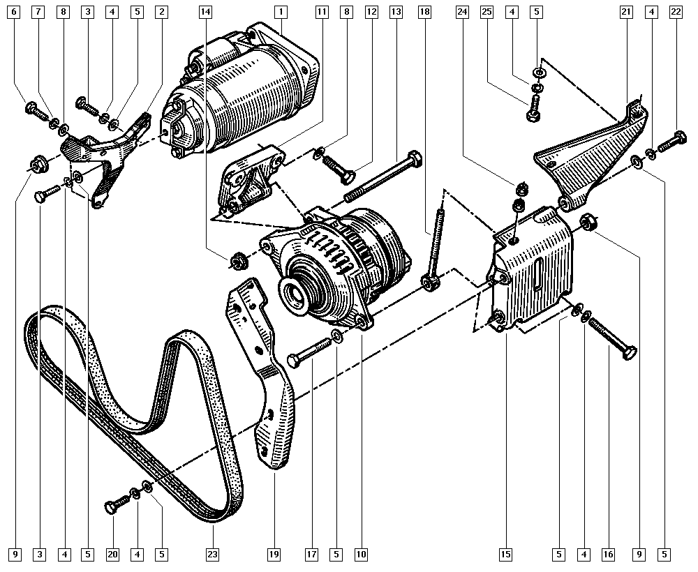 Honda 7700853230 - Ķīļrievu siksna onlydrive.pro