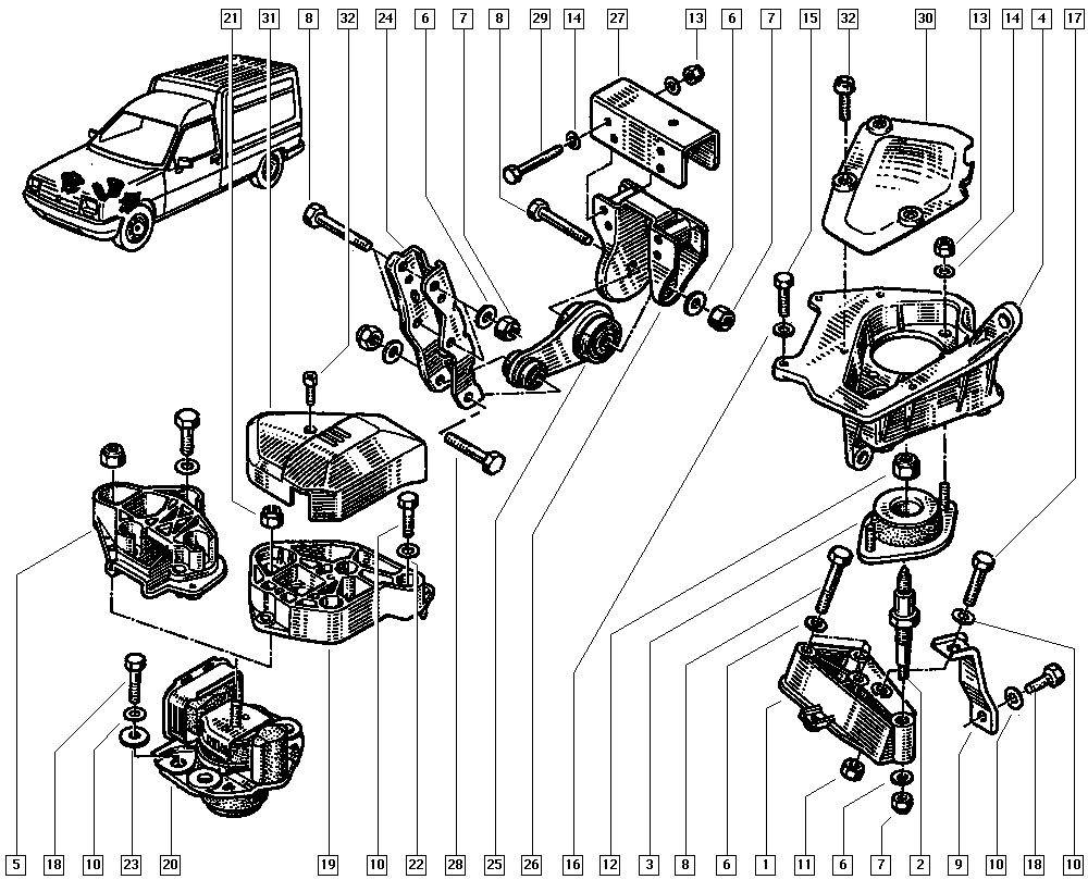 RENAULT 7700806577 - Подушка, опора, подвеска двигателя onlydrive.pro