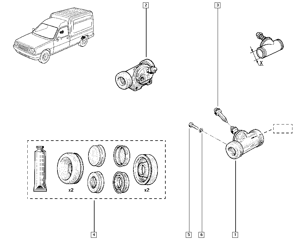 RENAULT 7701034118 - Колесный тормозной цилиндр onlydrive.pro