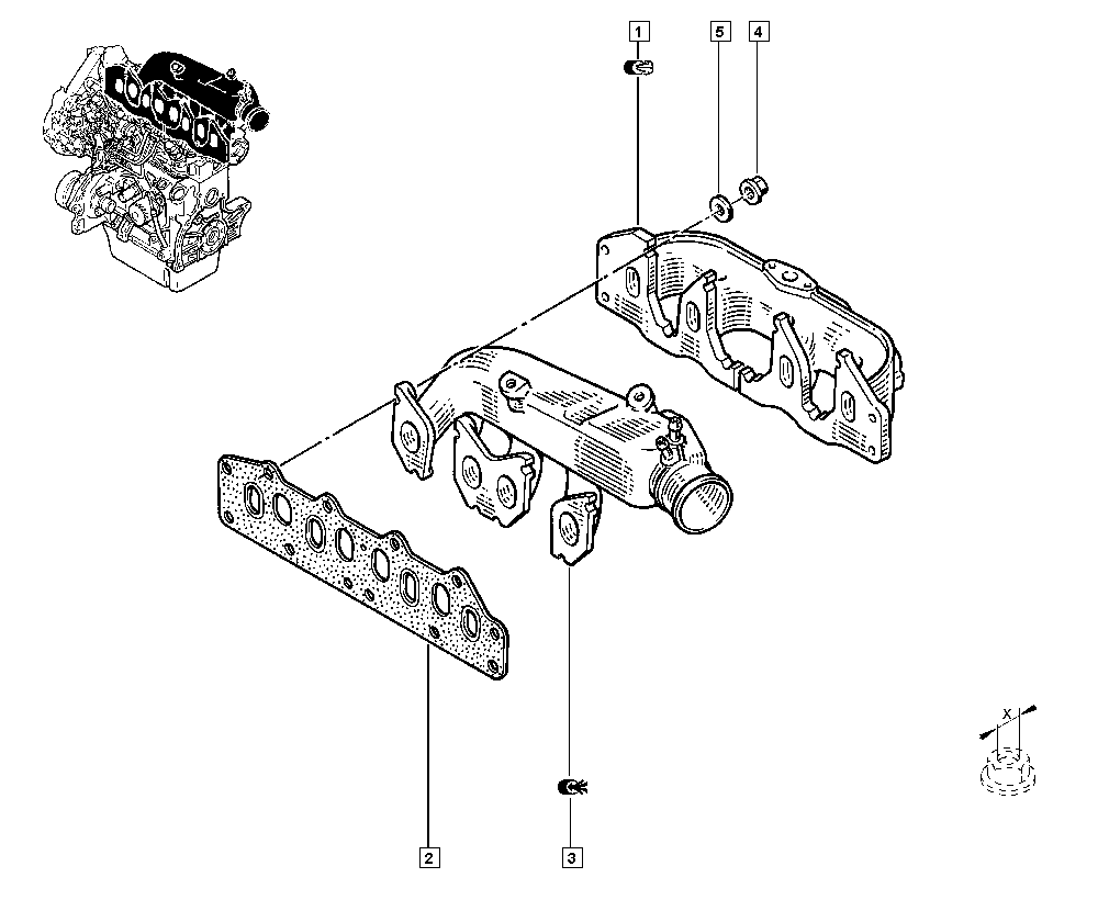 RENAULT 77 00 854 252 - Gasket, intake / exhaust manifold onlydrive.pro