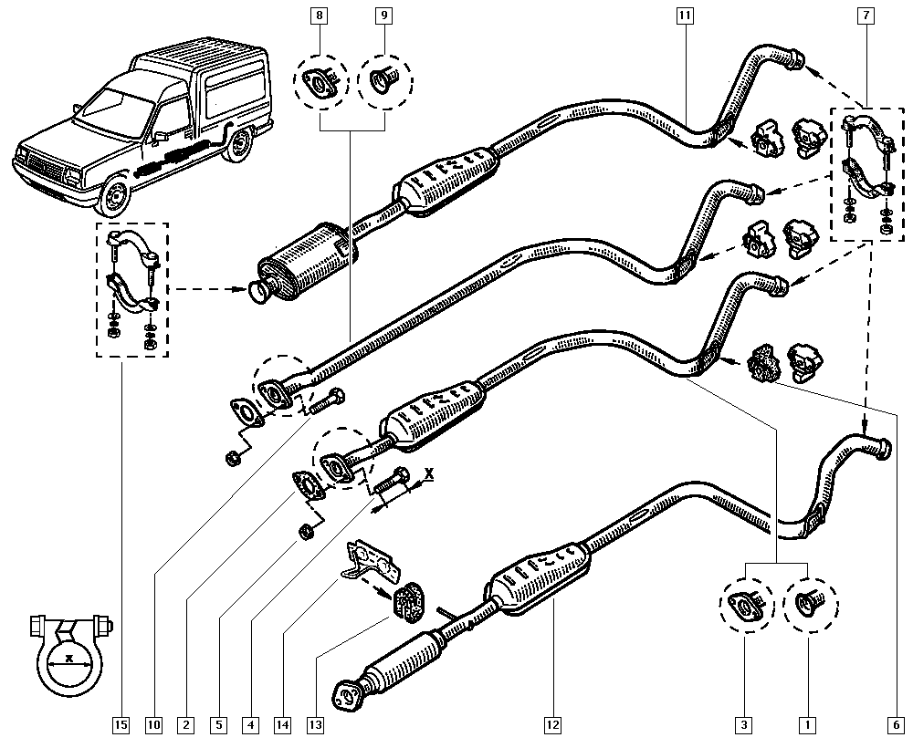 RENAULT 7701458595 - Putkenliitin, pakoputkisto onlydrive.pro