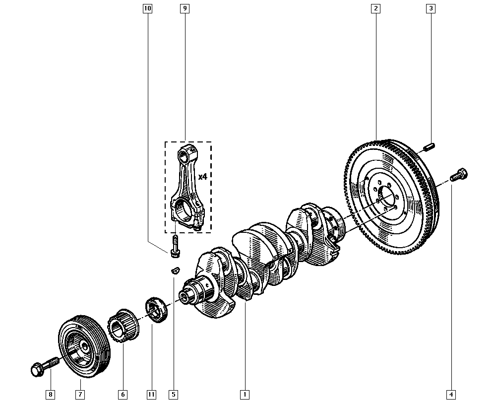 RENAULT 8200545437 - Belt Pulley, crankshaft onlydrive.pro