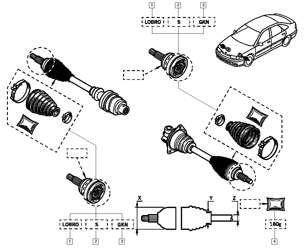 RENAULT 77 01 034 800 - Bellow, drive shaft onlydrive.pro