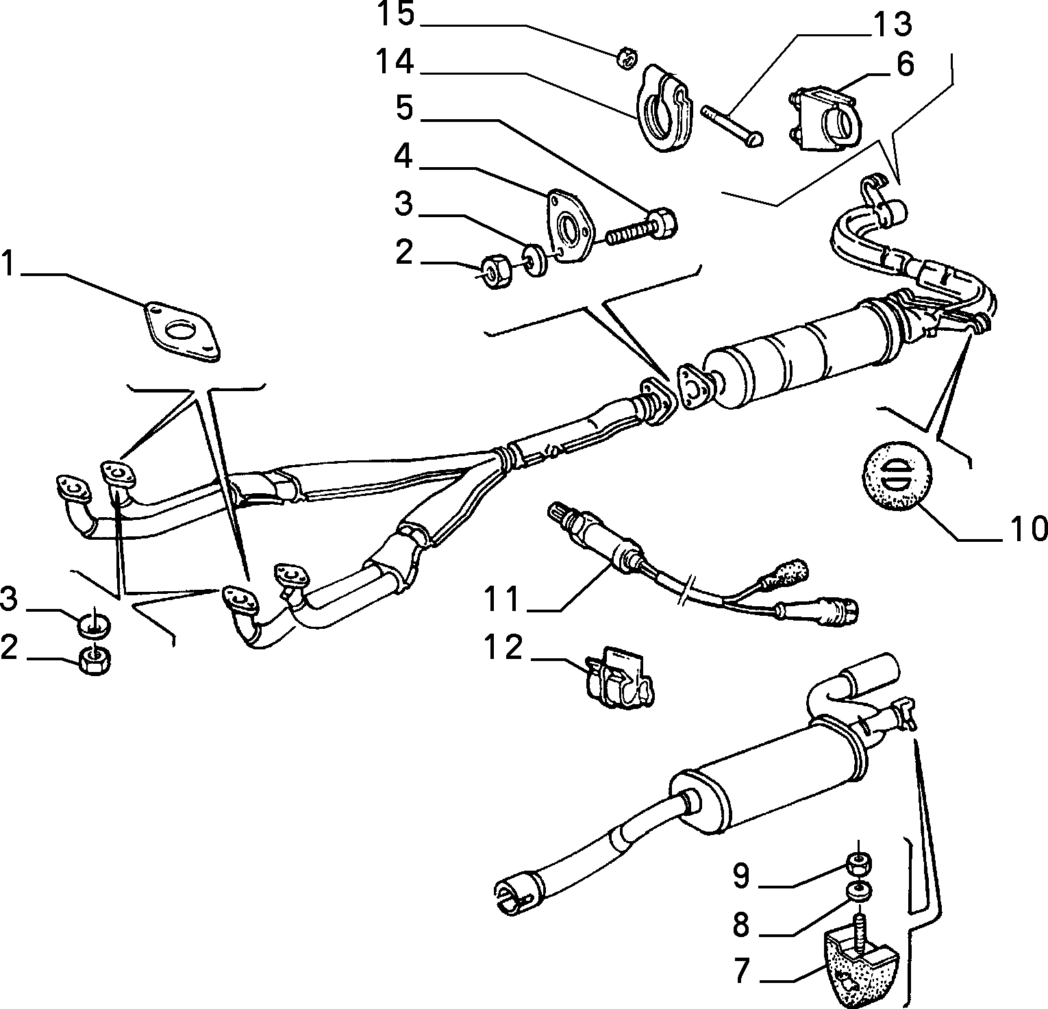 FIAT 60546206 - Exhaust pipe (var.: 3/rev.: 0): 01 pcs. onlydrive.pro