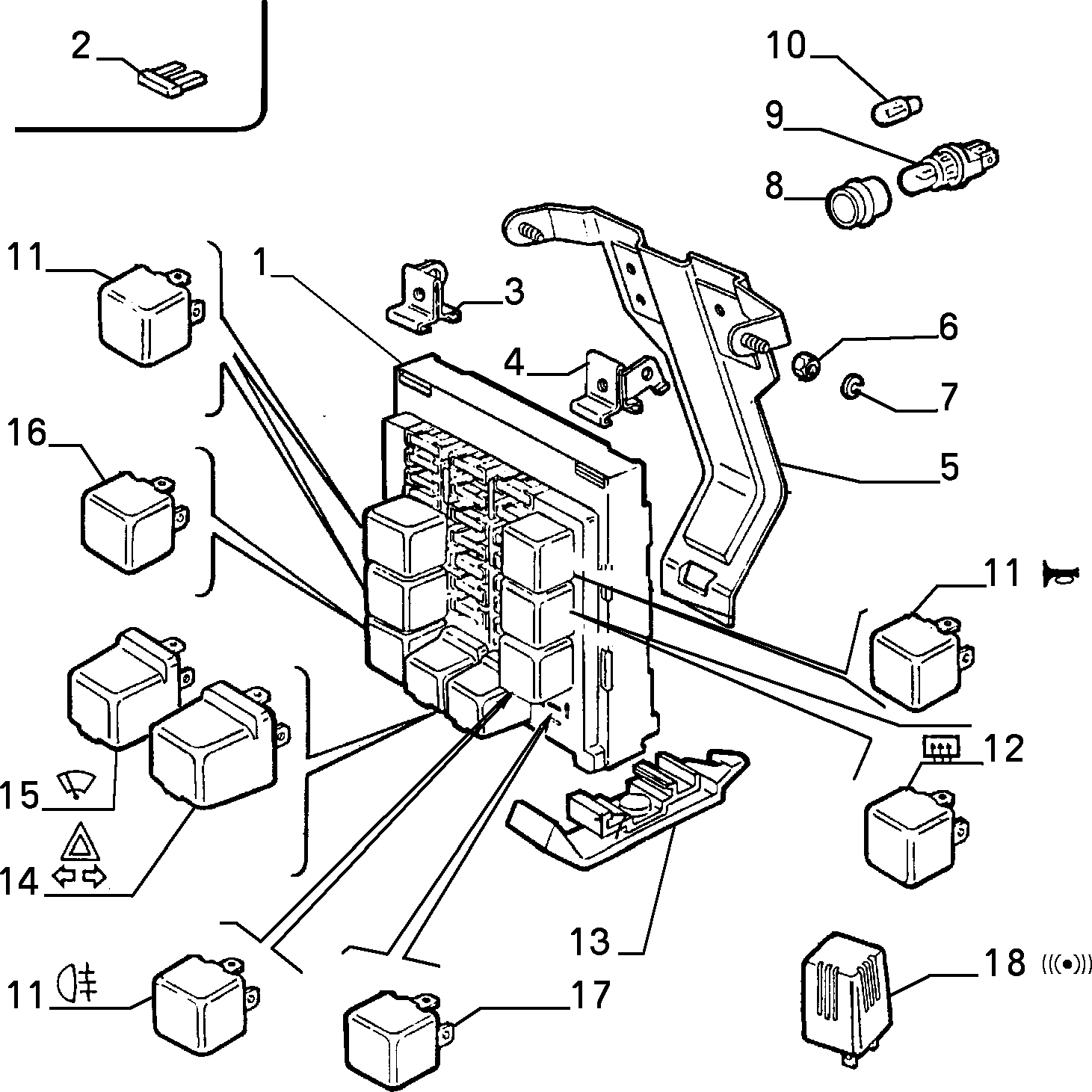 FIAT 7612321 - Rele, lähivalo onlydrive.pro