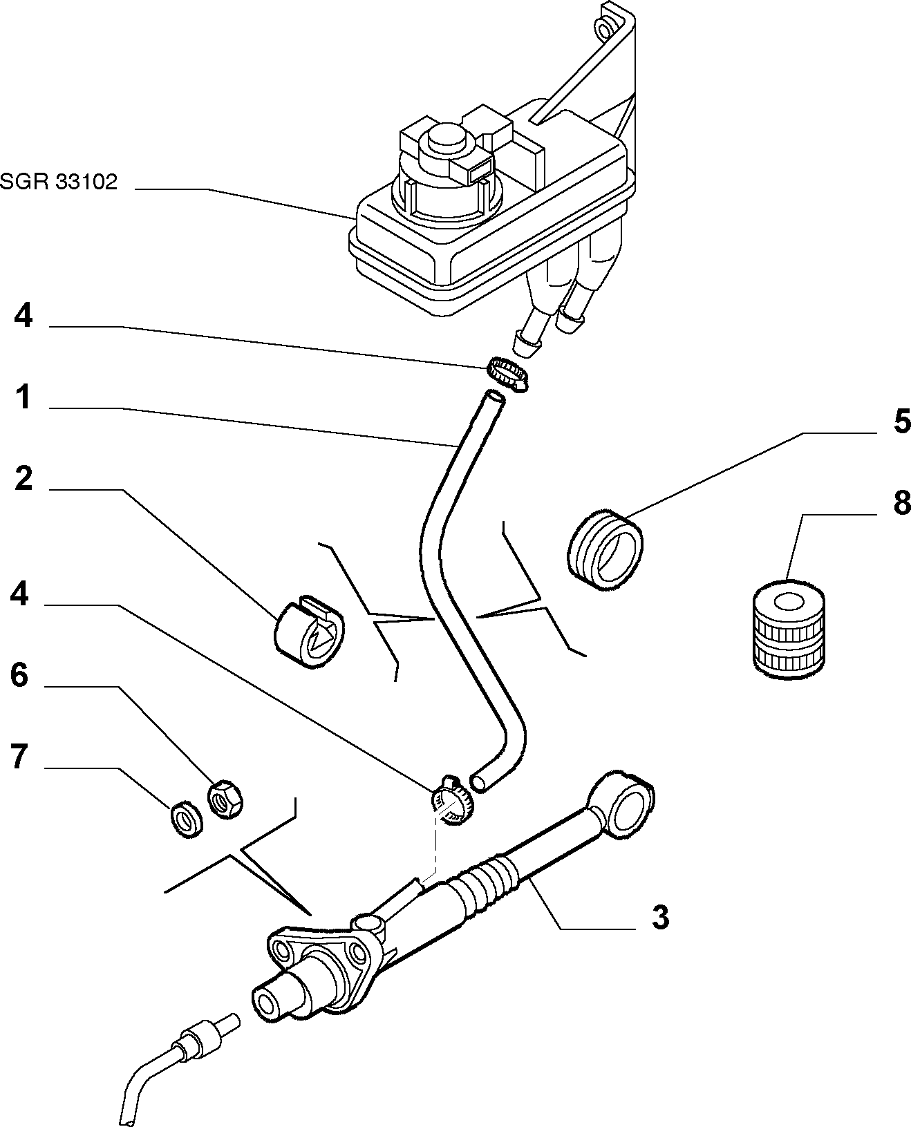 FIAT 46516374 - Master Cylinder, clutch onlydrive.pro