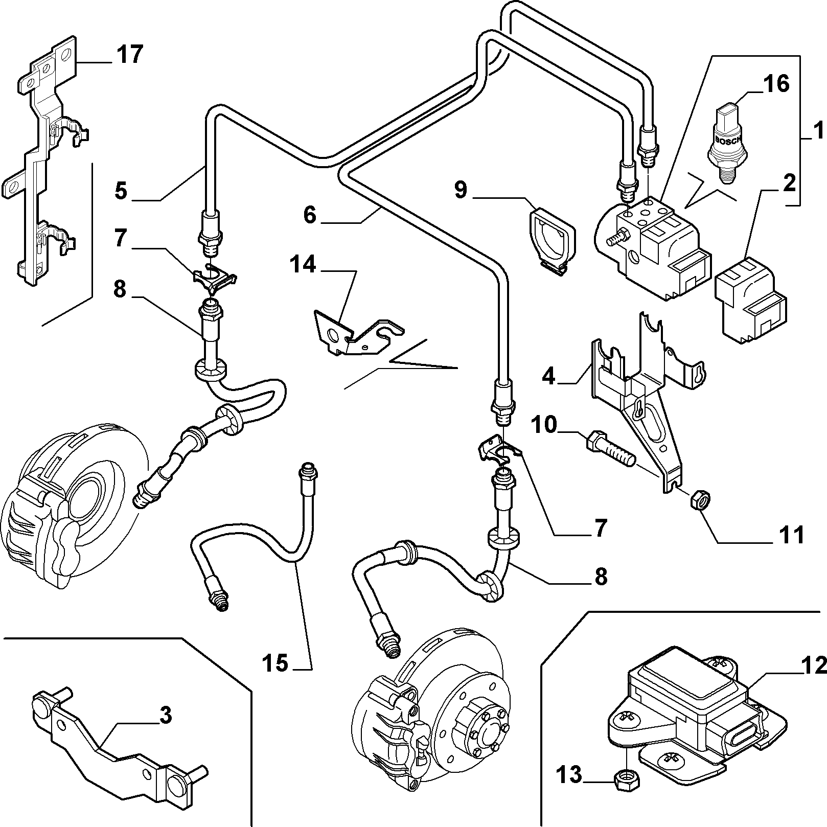 FIAT 71716574 - Hydraulic brake control with antiskid (var.: 1/rev.: 0): 01 pcs. onlydrive.pro