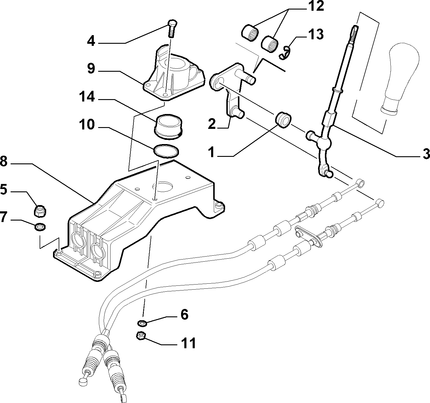 FIAT 46411553 - Repair Kit, gear lever onlydrive.pro