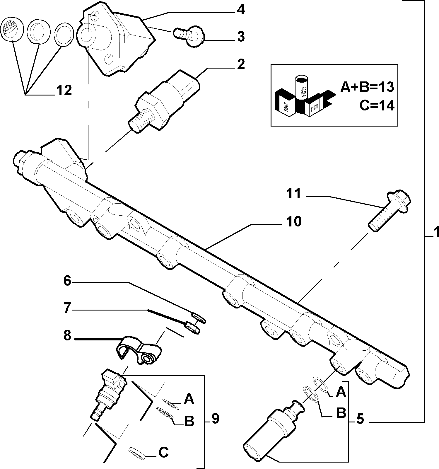 FIAT 71730402 - Nozzle and Holder Assembly onlydrive.pro