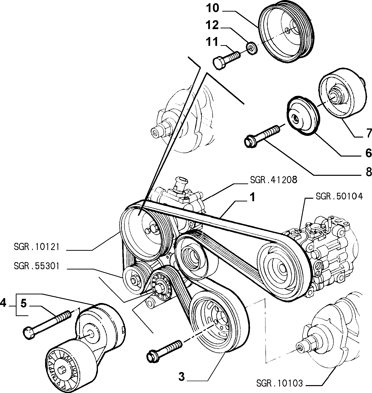 FIAT 60630741 - Поликлиновой ремень onlydrive.pro