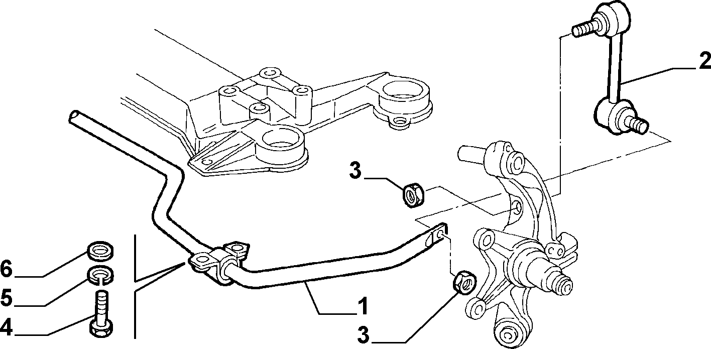 FIAT 60628255 - Rod / Strut, stabiliser onlydrive.pro