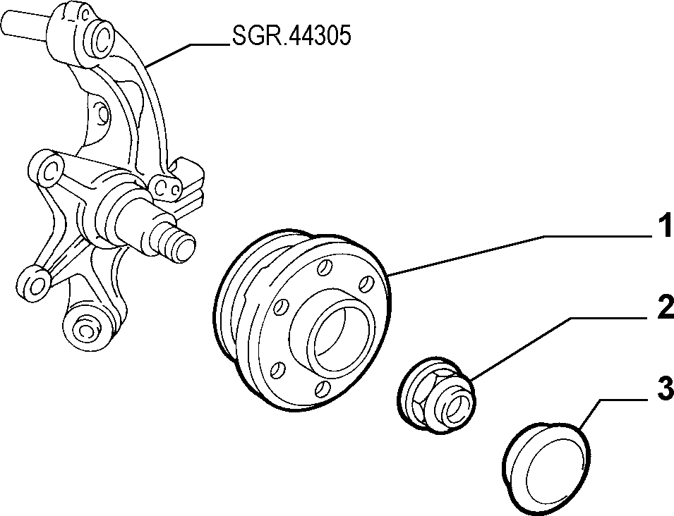 FIAT 51754195 - Bearing Kit, wheel hub onlydrive.pro