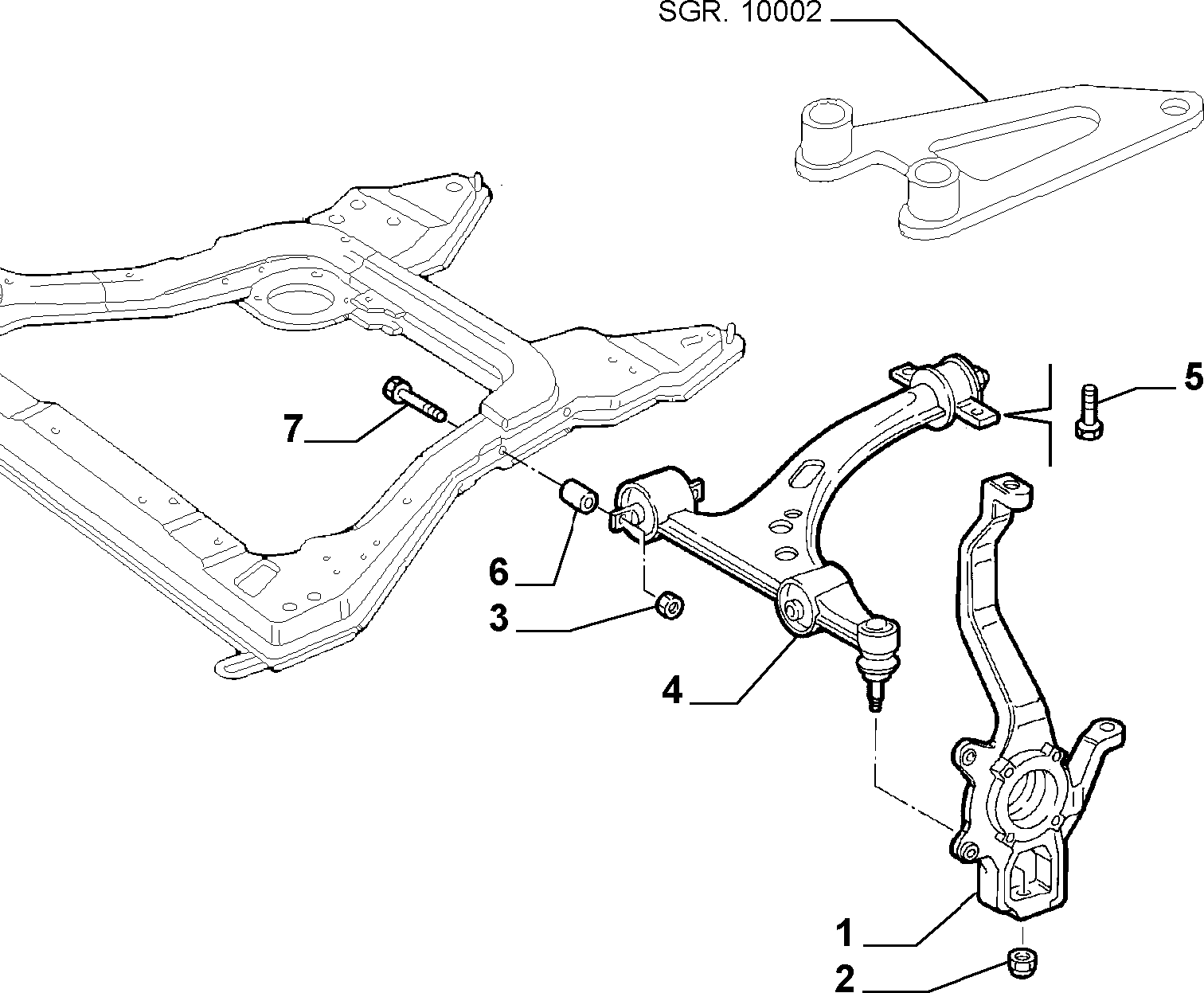 FIAT 60695896 - Рычаг подвески колеса onlydrive.pro