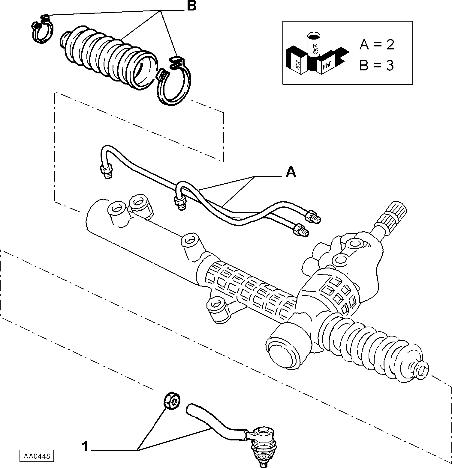 FIAT 994 7920 - 60661952 - power steering  (var.: 3/rev.: 0), (pnc:1; №1): 01 pcs. onlydrive.pro