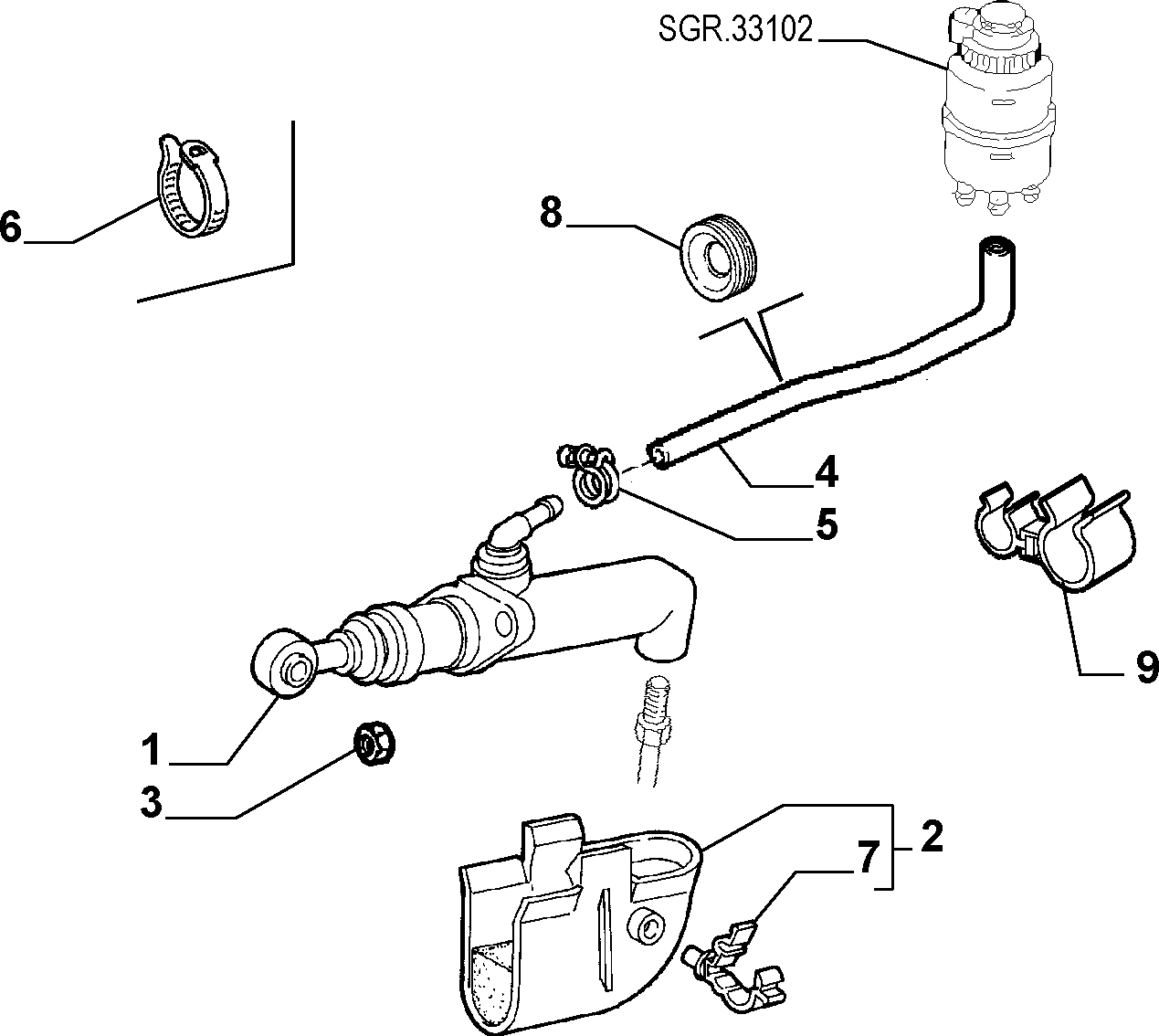 FIAT 71737761 - Master Cylinder, clutch onlydrive.pro