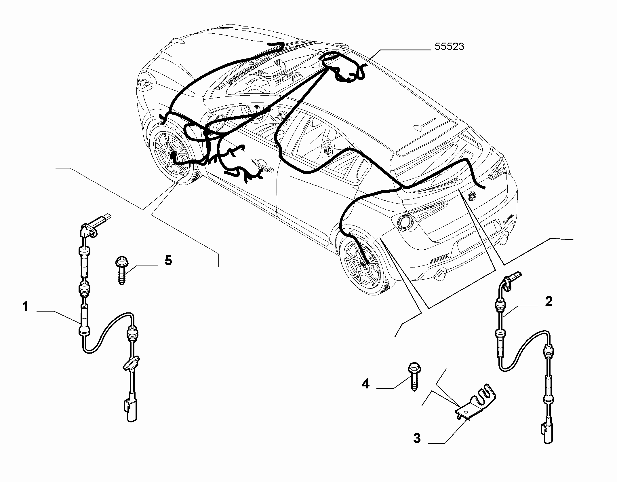 FIAT 51850919 - Sensor, wheel speed onlydrive.pro