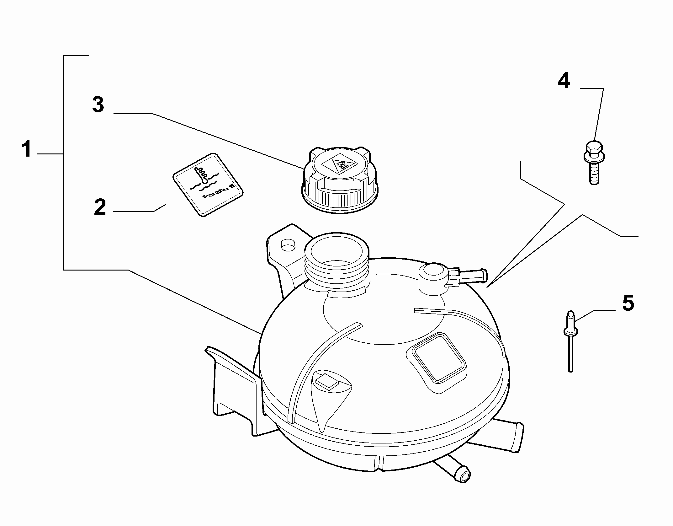 FIAT 46799364 - Vāciņš, Dzesēšanas šķidruma rezervuārs onlydrive.pro