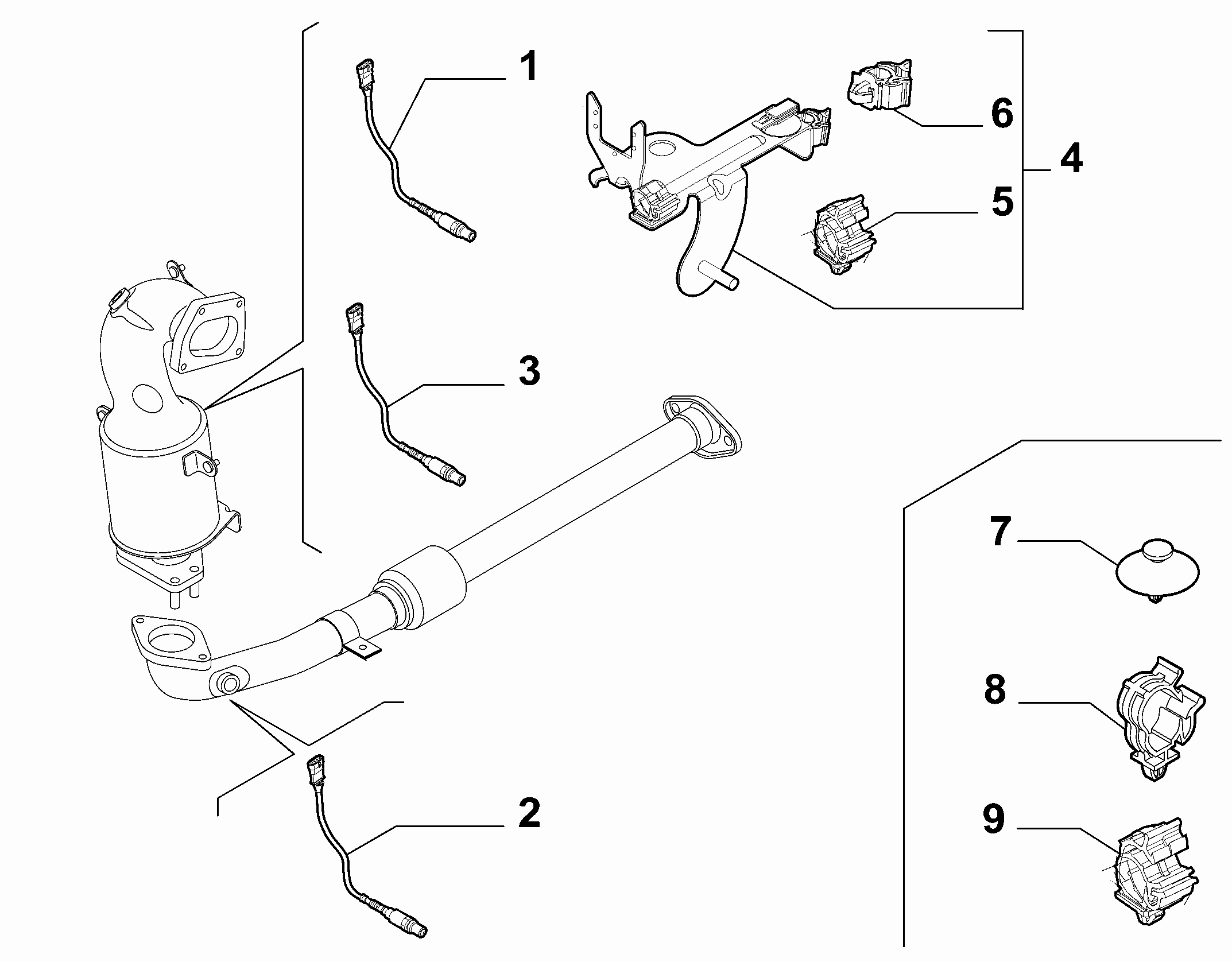 FIAT 55224323 - Oxygen, Lambda Sensor onlydrive.pro