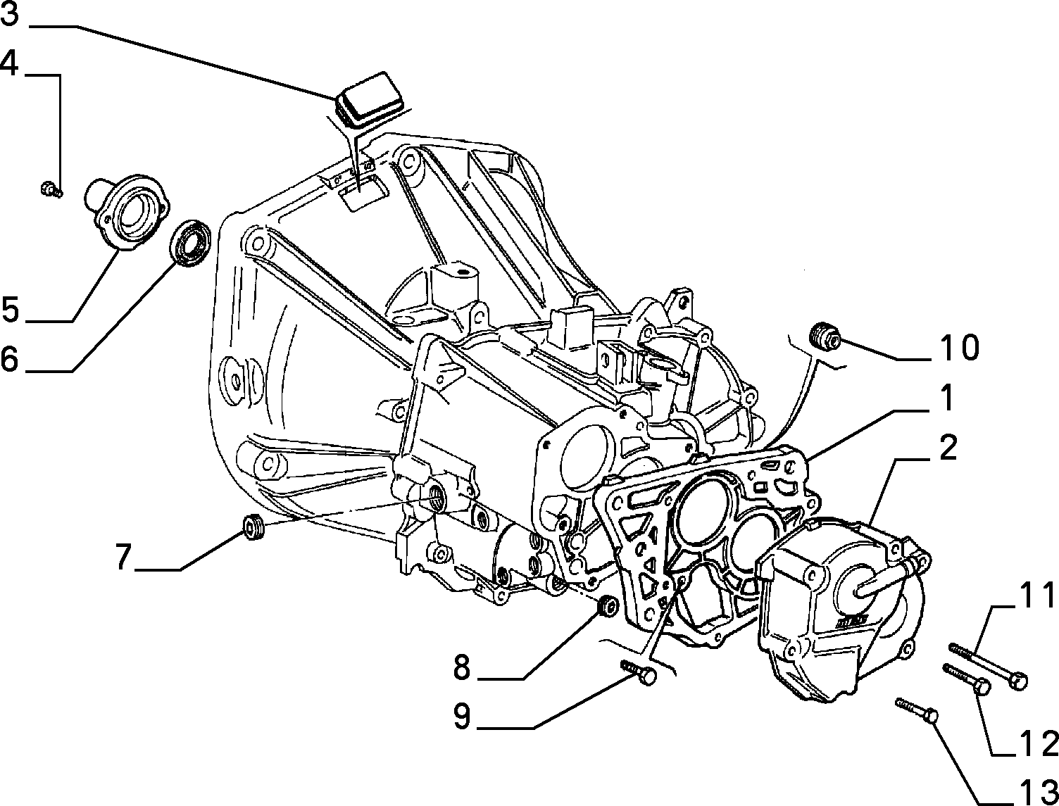 FIAT 40004820 - Transmission and differential unit, casing and covers (var.: 2/r: 01 pcs. onlydrive.pro