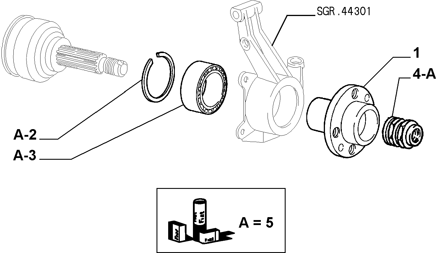 FIAT 7669120 - Pyöränlaakerisarja onlydrive.pro