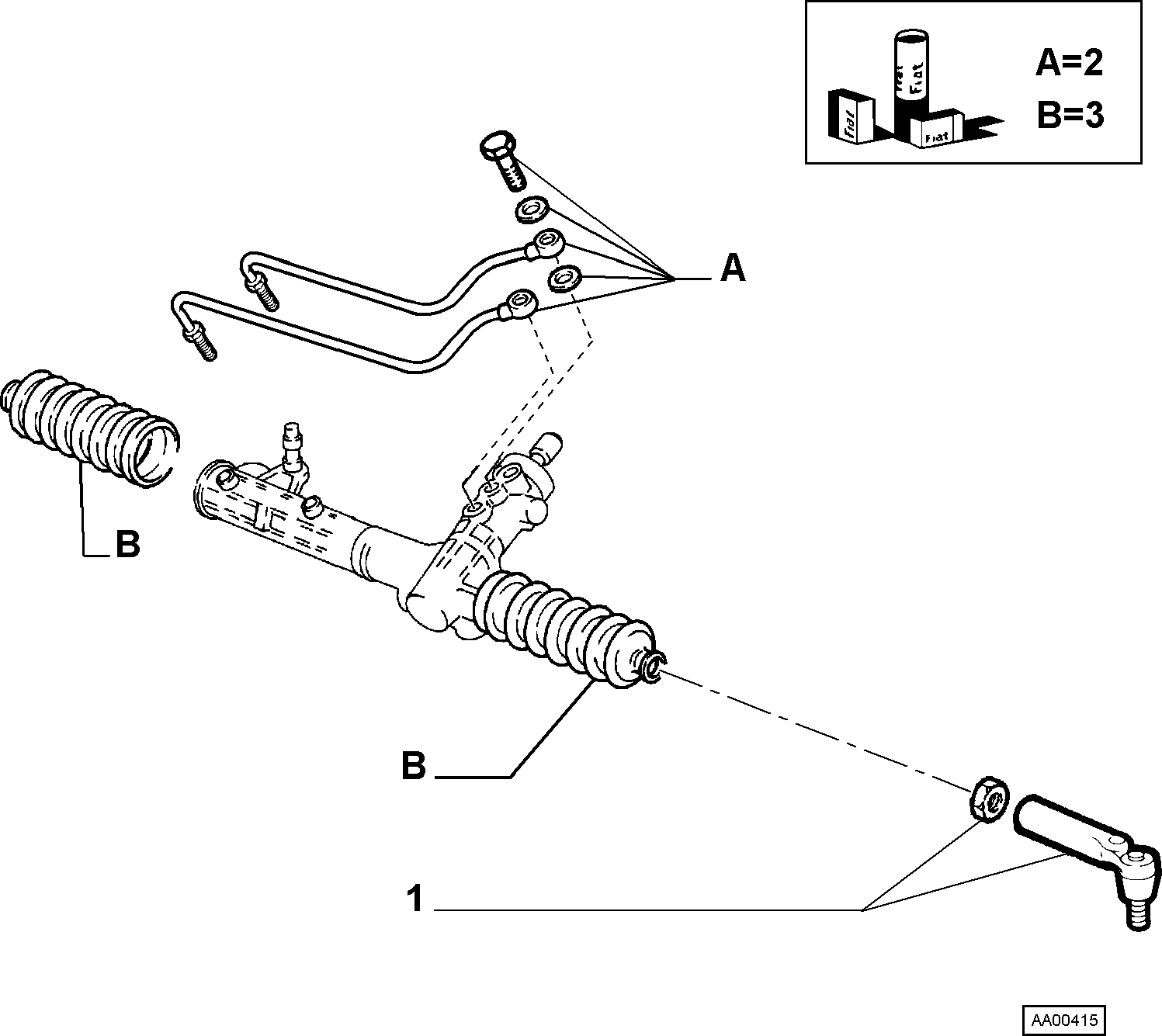 FIAT 9 947 719 - Наконечник рулевой тяги, шарнир onlydrive.pro