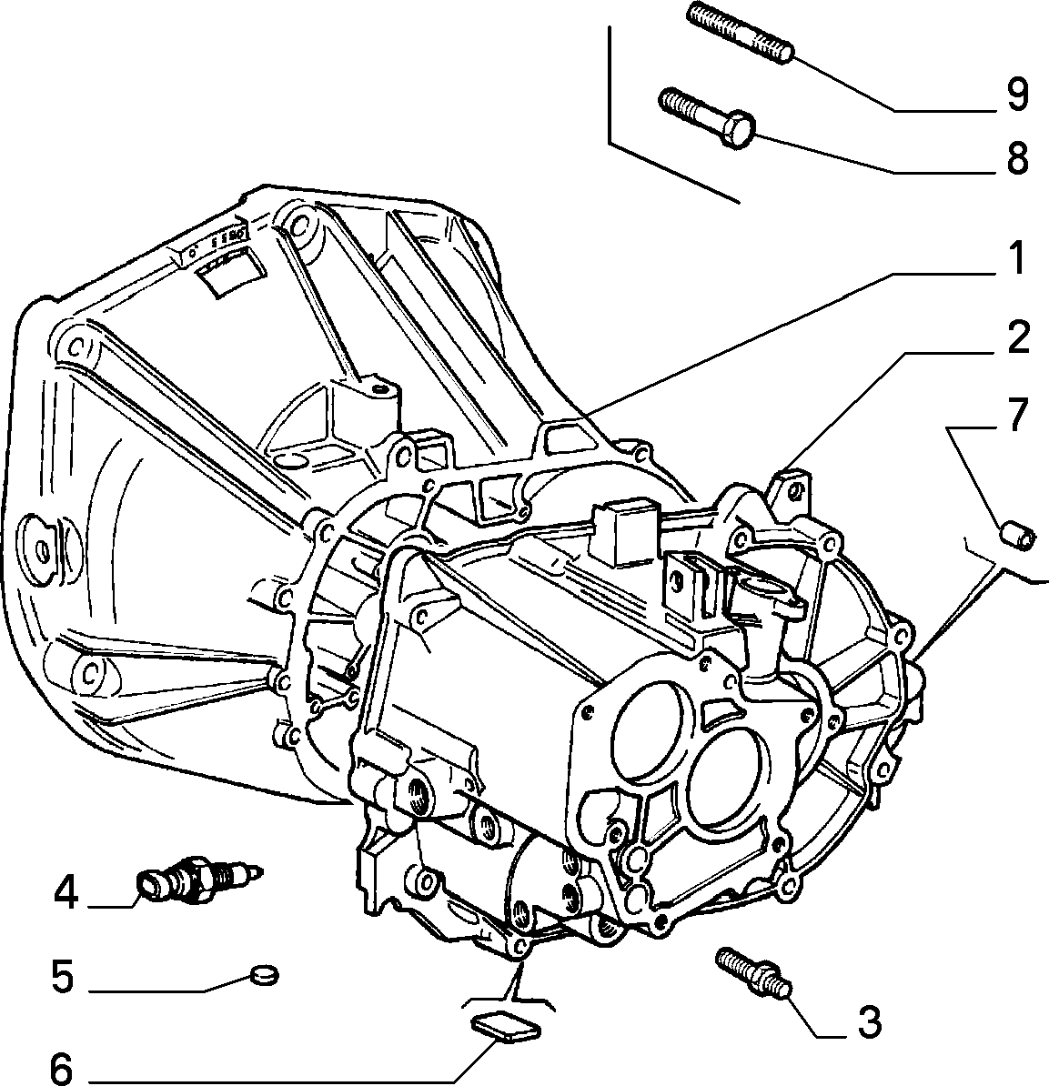 FERRARI 464 1052 3 - Transmission and differential unit, casing and covers (var.: 1/r: 01 pcs. onlydrive.pro