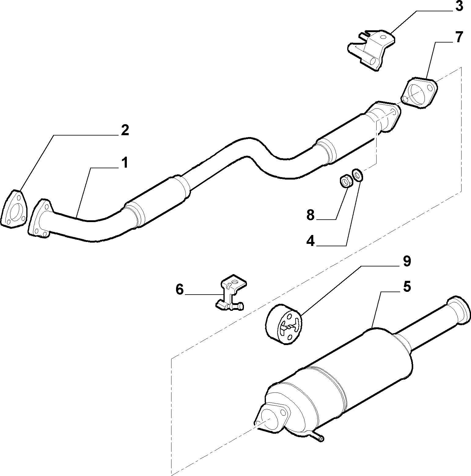 FIAT 46.518.052 - Exhaust pipe (var.: 2/rev.: 0): 01 pcs. onlydrive.pro