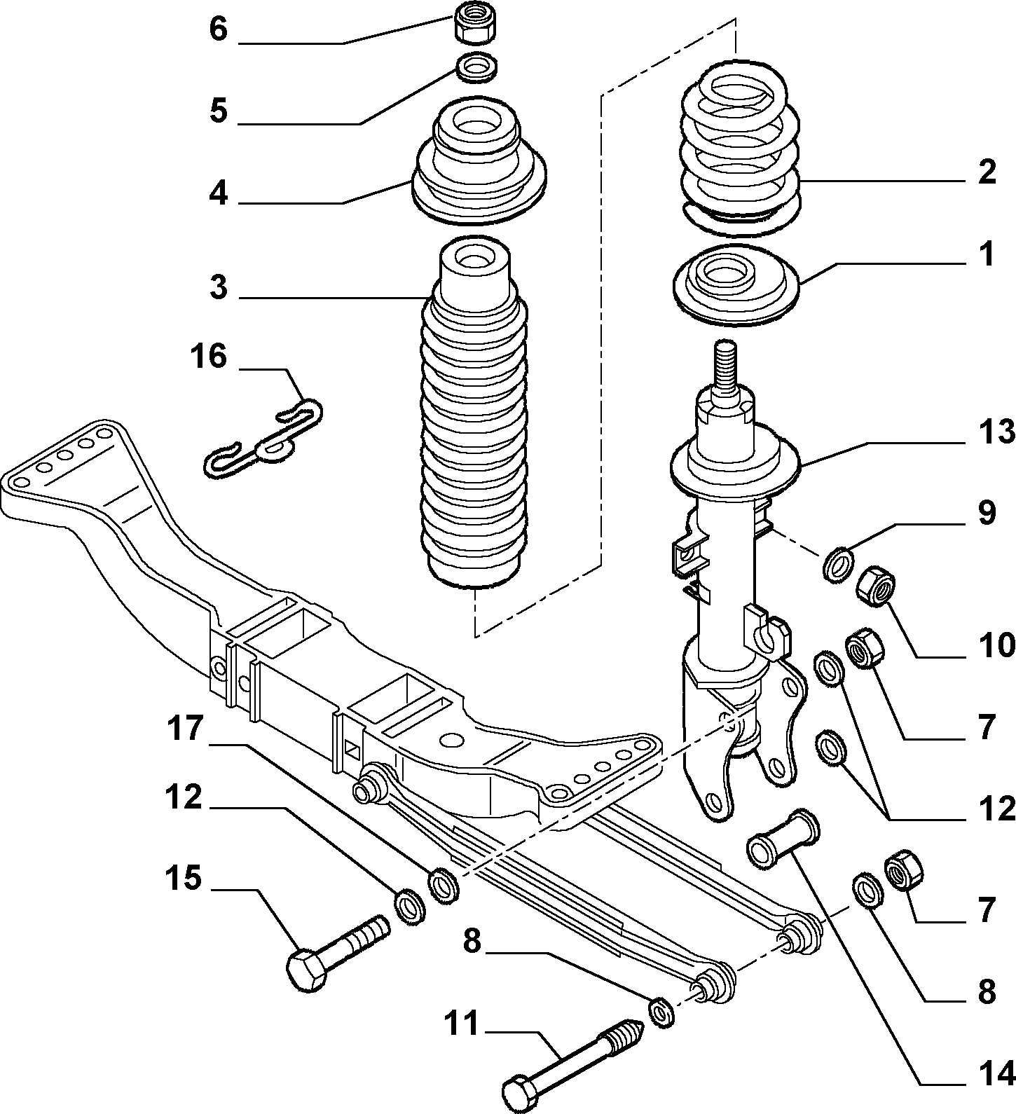 FIAT 46791956 - Top Strut Mounting onlydrive.pro