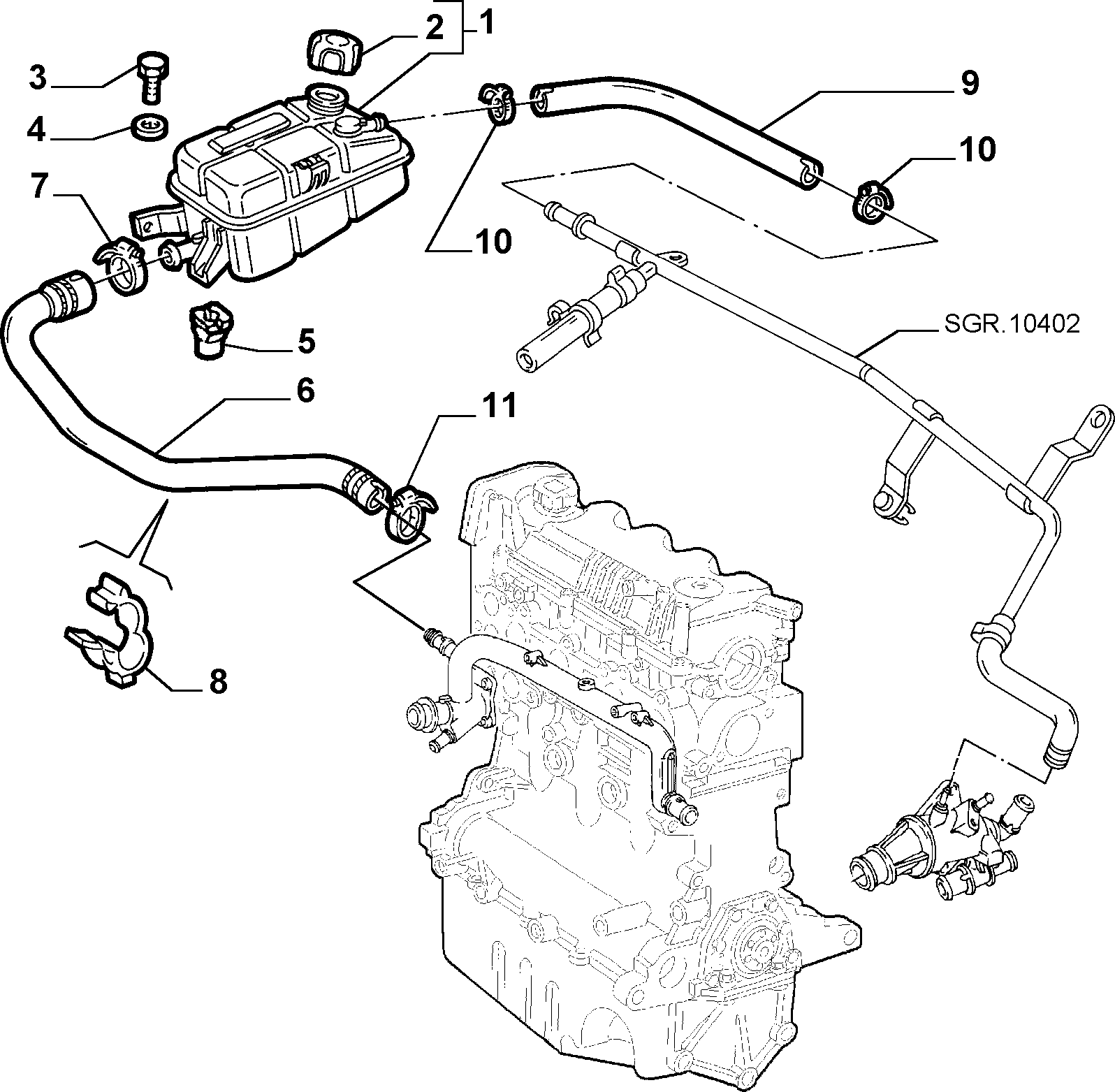 FIAT 606 93 147 - Expansion Tank, coolant onlydrive.pro