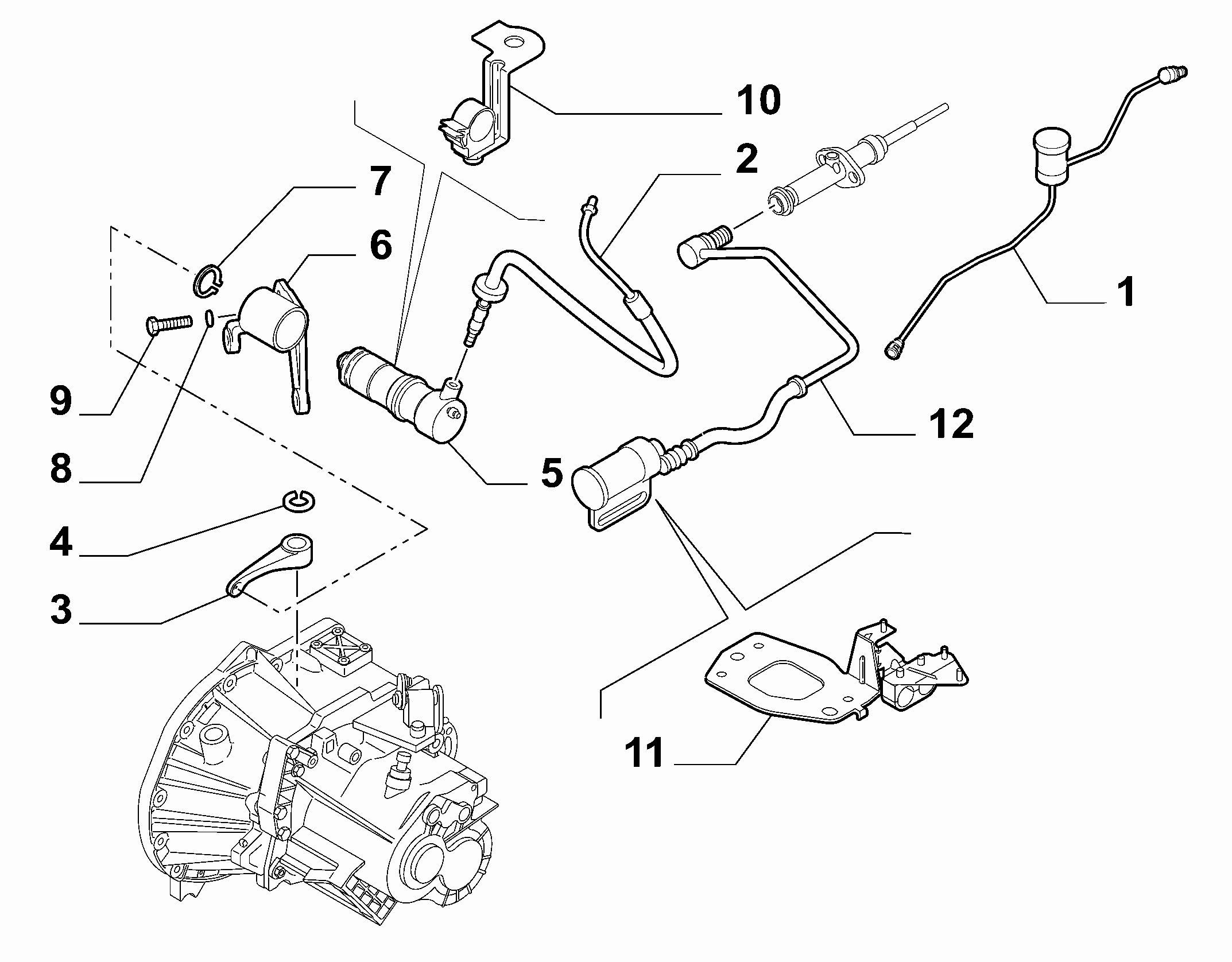 FIAT 46835408 - Slave Cylinder, clutch onlydrive.pro