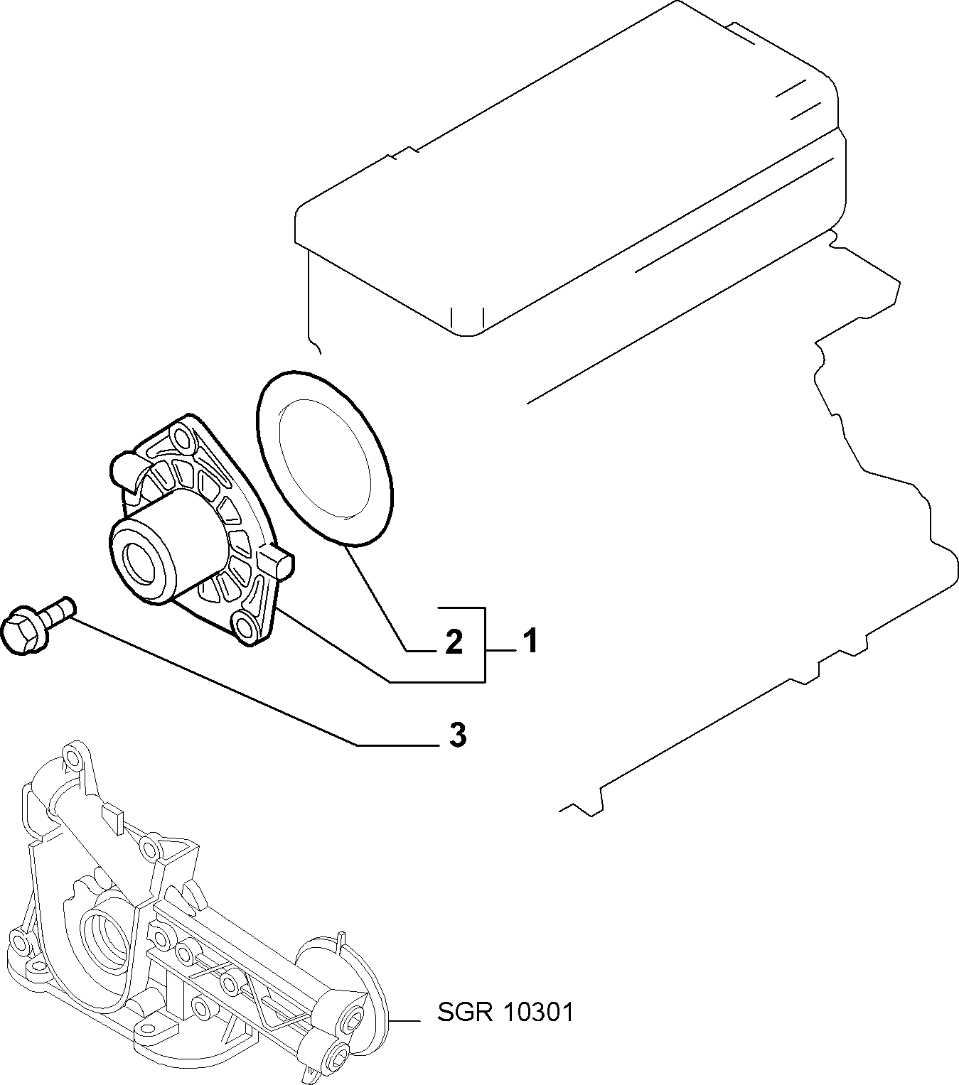 Chrysler 55209993 - Water pump and lines (var.: 1/rev.: 0): 01 pcs. onlydrive.pro