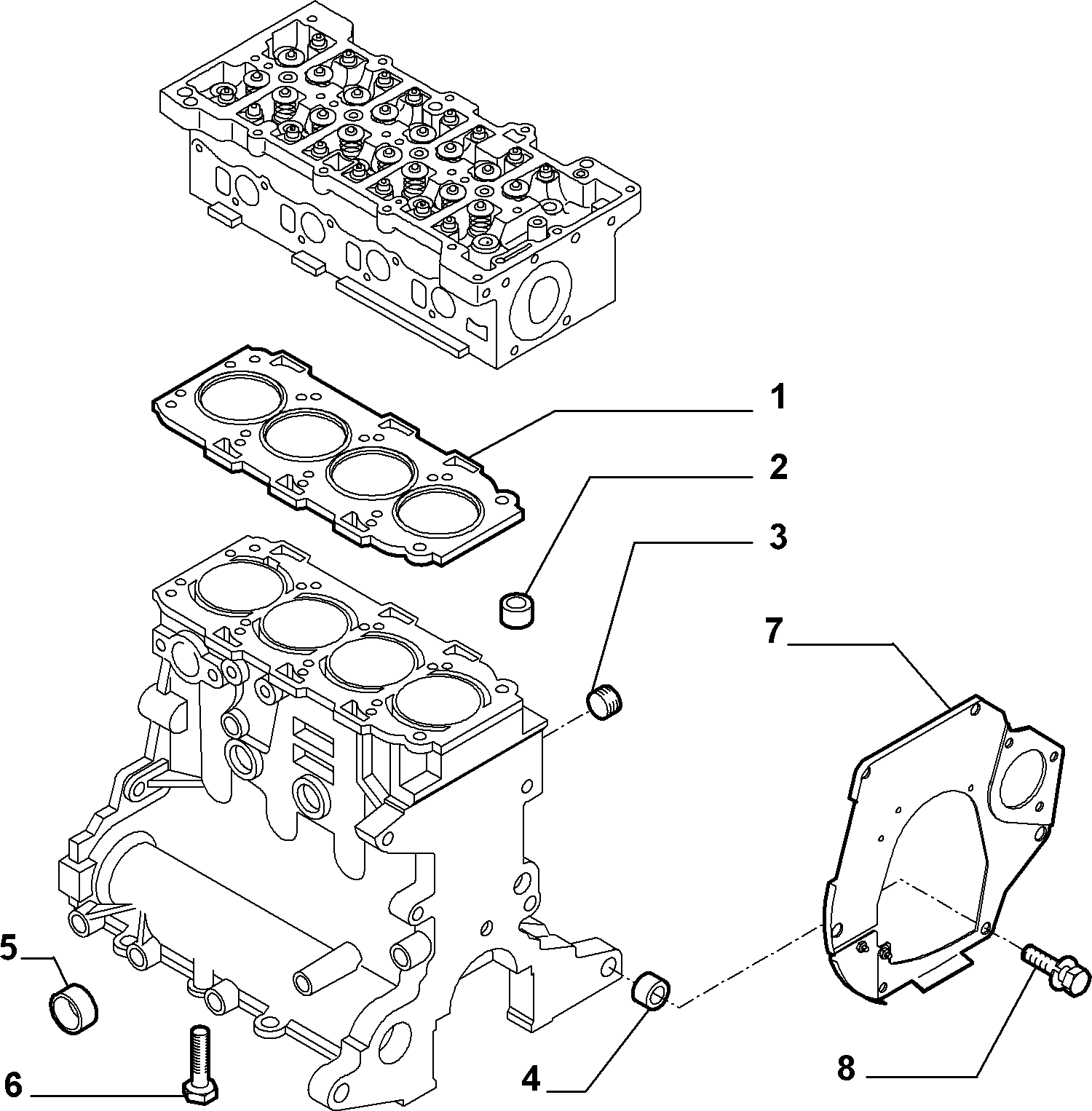 FIAT 55200890 - Gasket, cylinder head onlydrive.pro