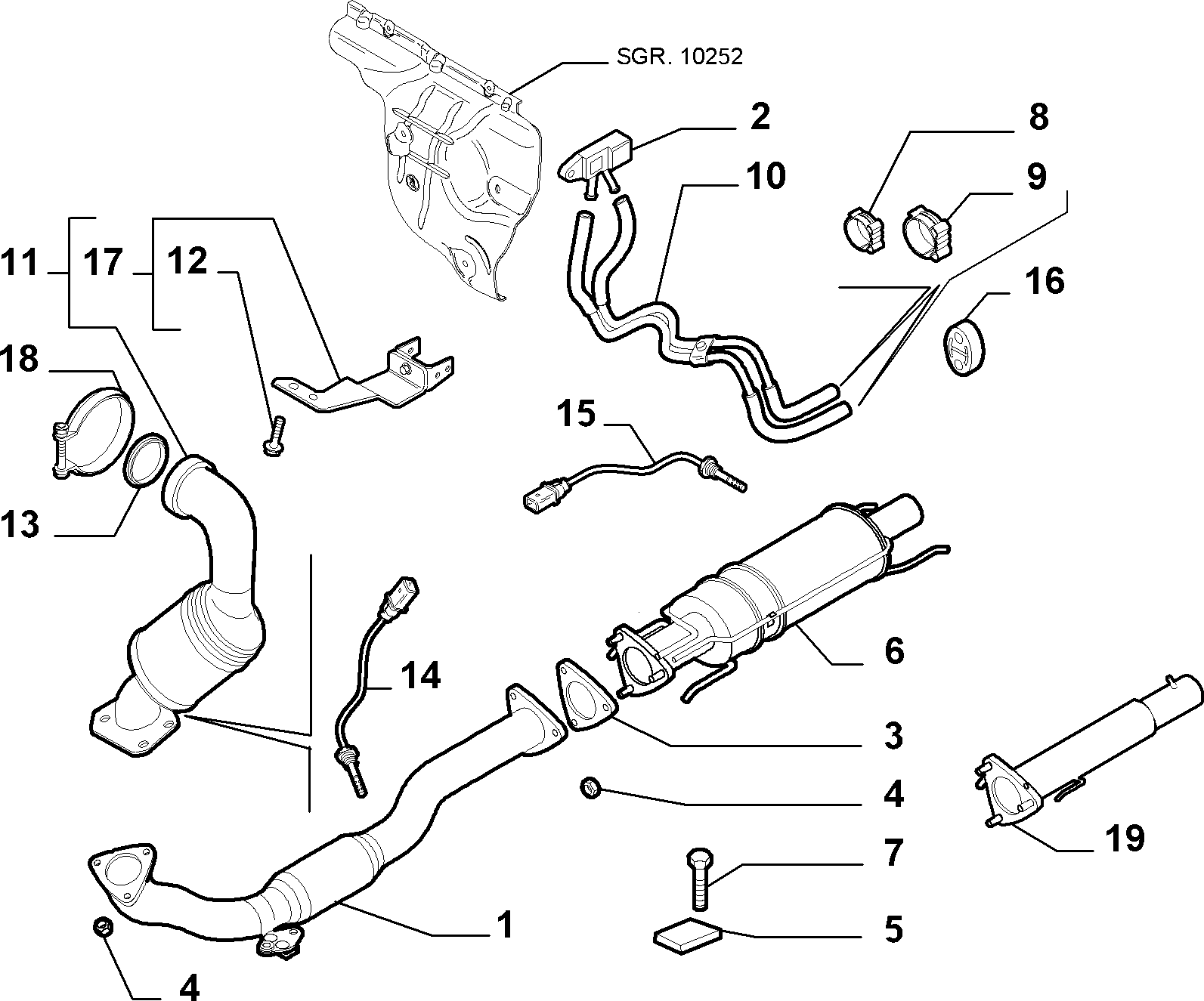 FIAT 51792301 - Devējs, Izplūdes gāzu spiediens onlydrive.pro