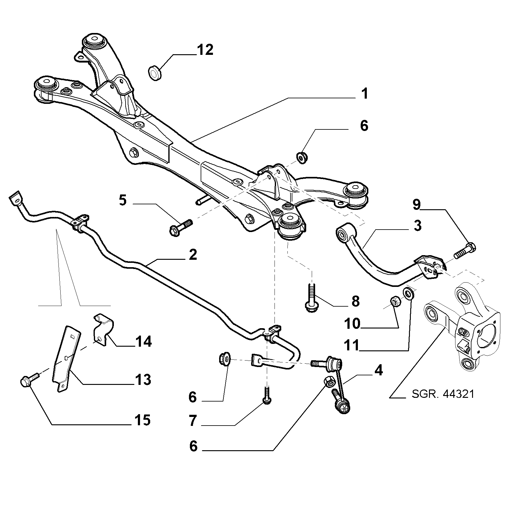 FIAT 51795703 - Rod / Strut, stabiliser onlydrive.pro