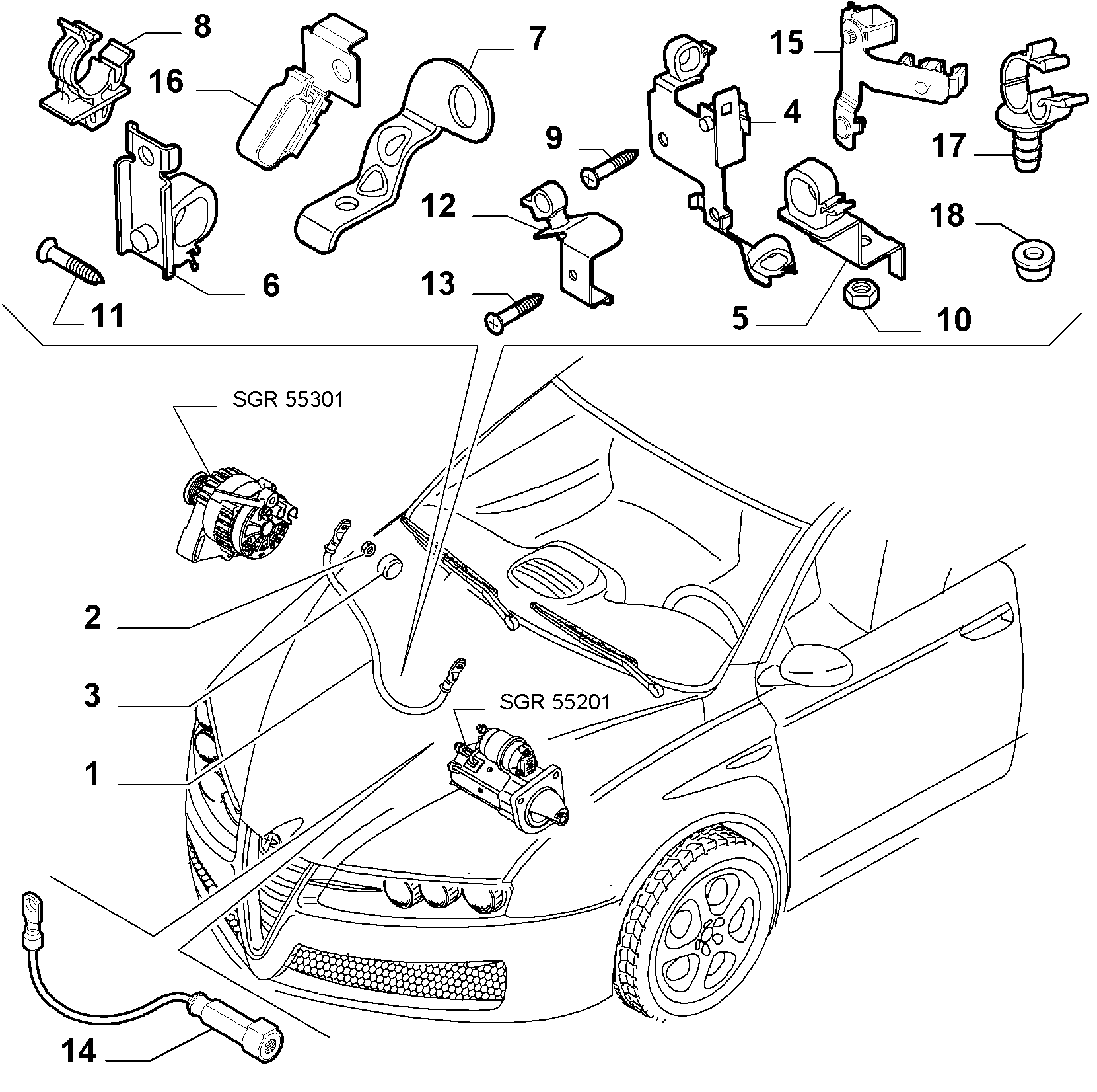 FIAT 14 075 811 - Veržlė, išmetimo kolektorius onlydrive.pro