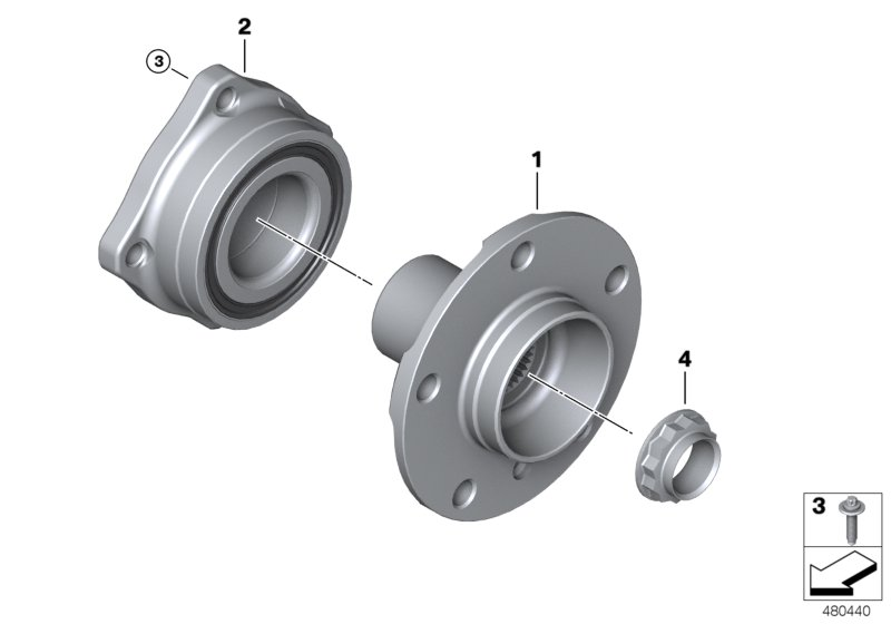 BMW 33406850159 - Side shaft/wheel bearings: 2  pcs. onlydrive.pro