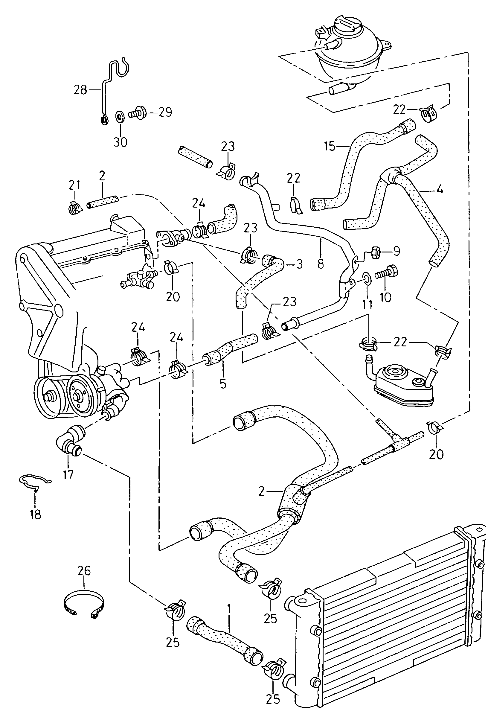 VAG 1H0 121 109 A - Radiator Hose onlydrive.pro