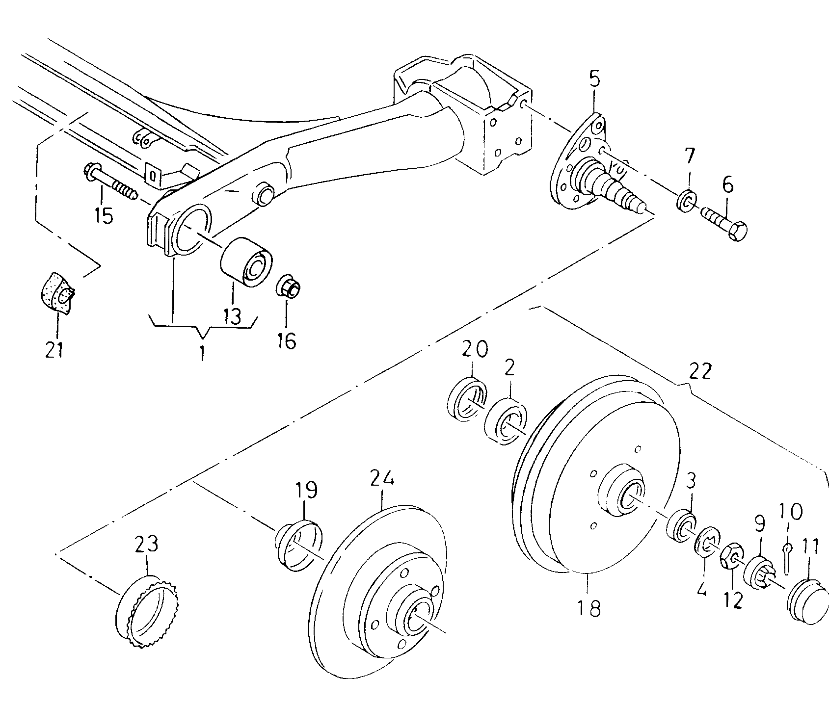 VW 6N0 501 541 D - Mounting, axle beam onlydrive.pro