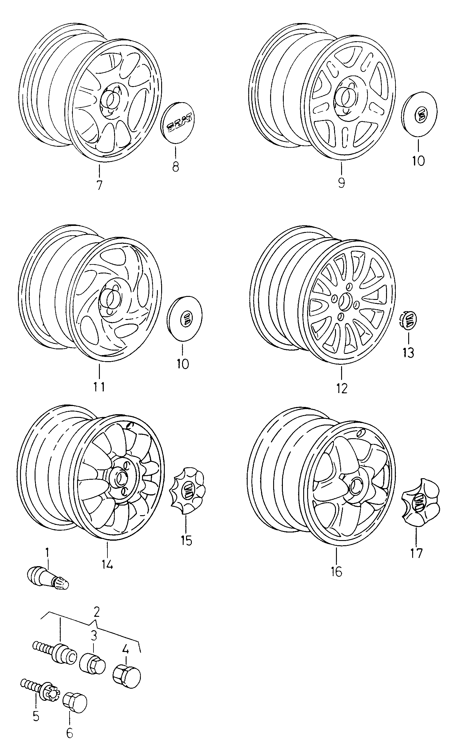 Seat 3A0 601 139 - Pyöränruuvi onlydrive.pro