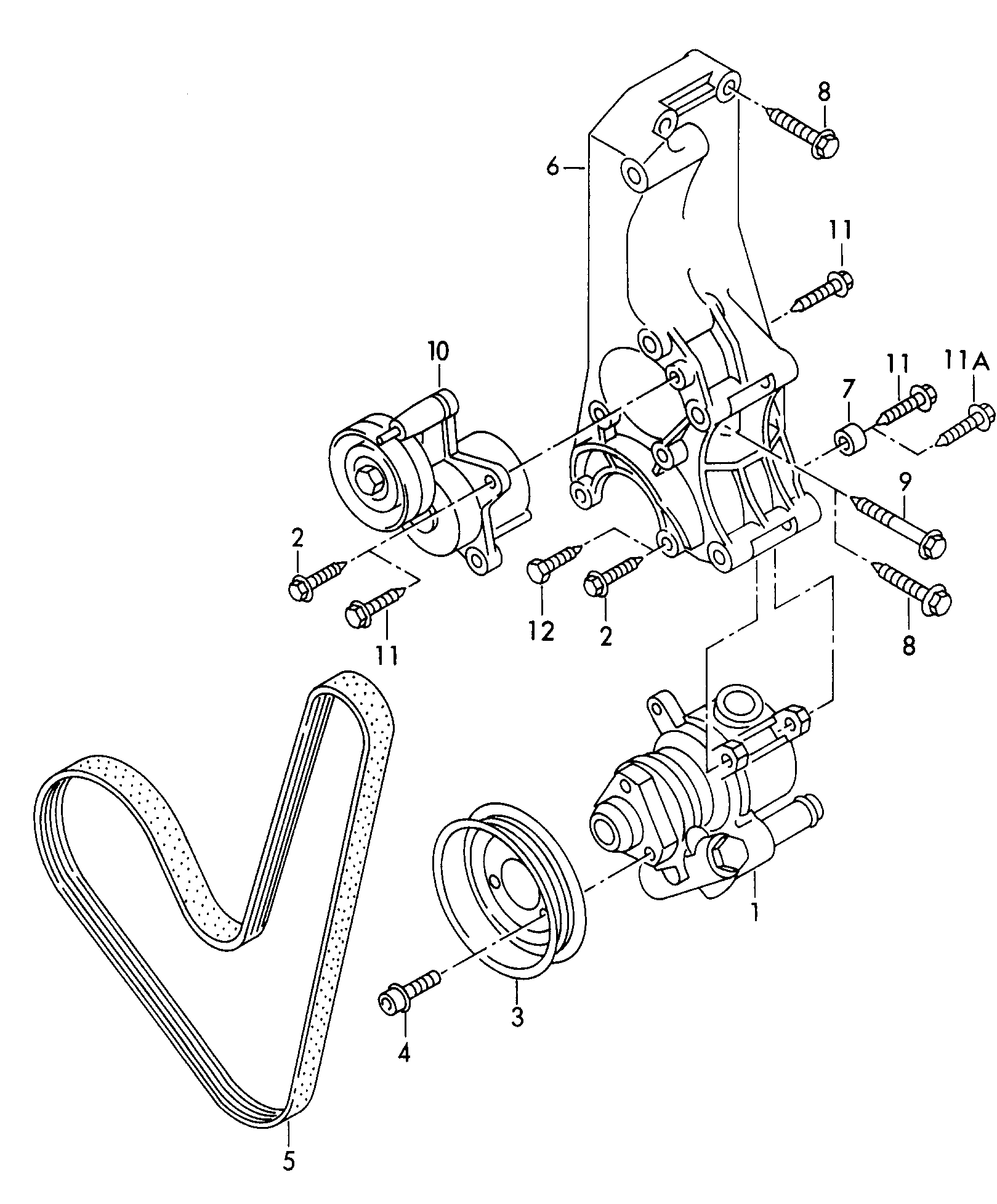 VW 032 145 933 T - Vane pump for power steering: 1 pcs. onlydrive.pro