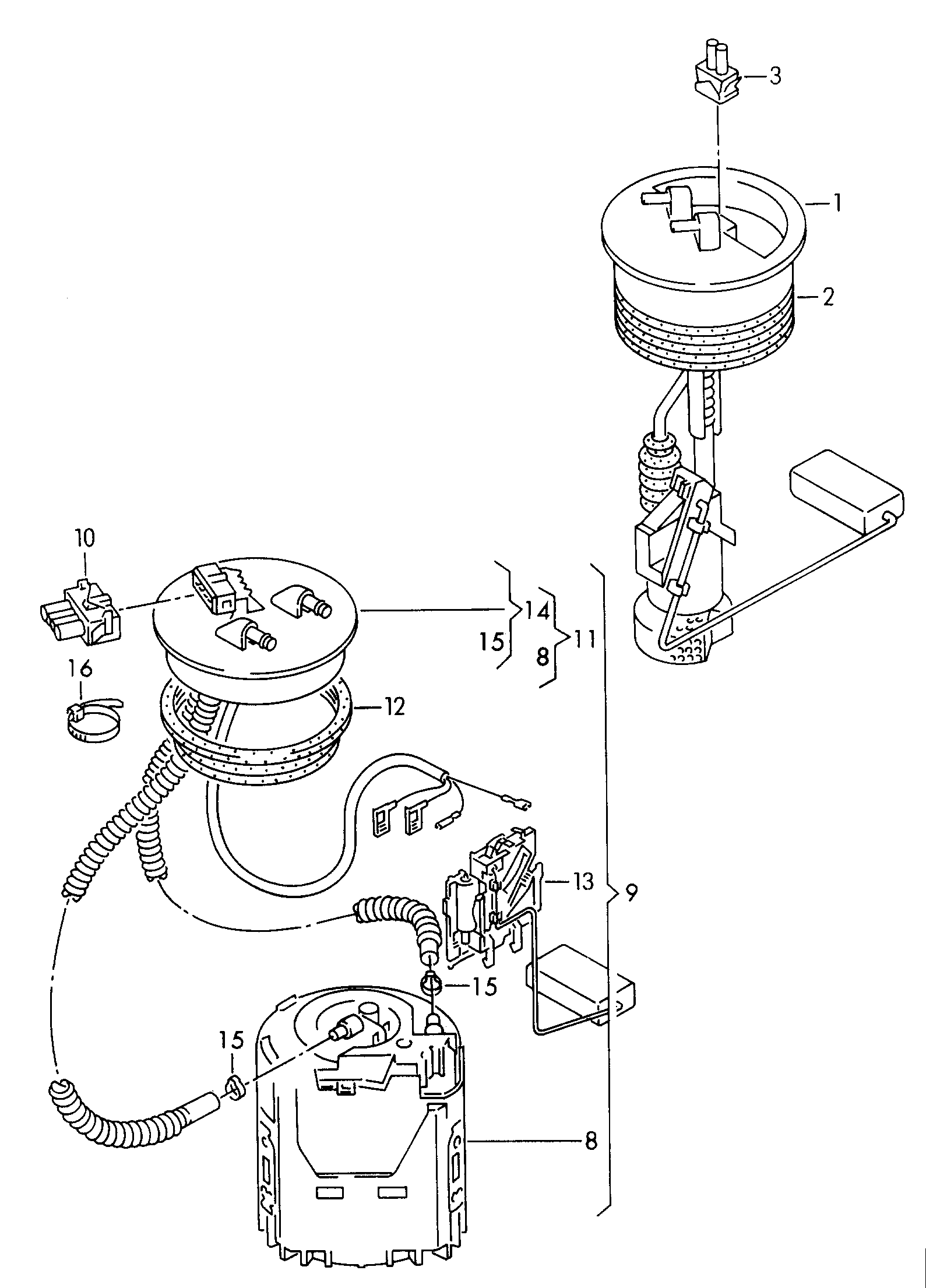 Skoda 6N0 919 087F - Fuel Pump onlydrive.pro