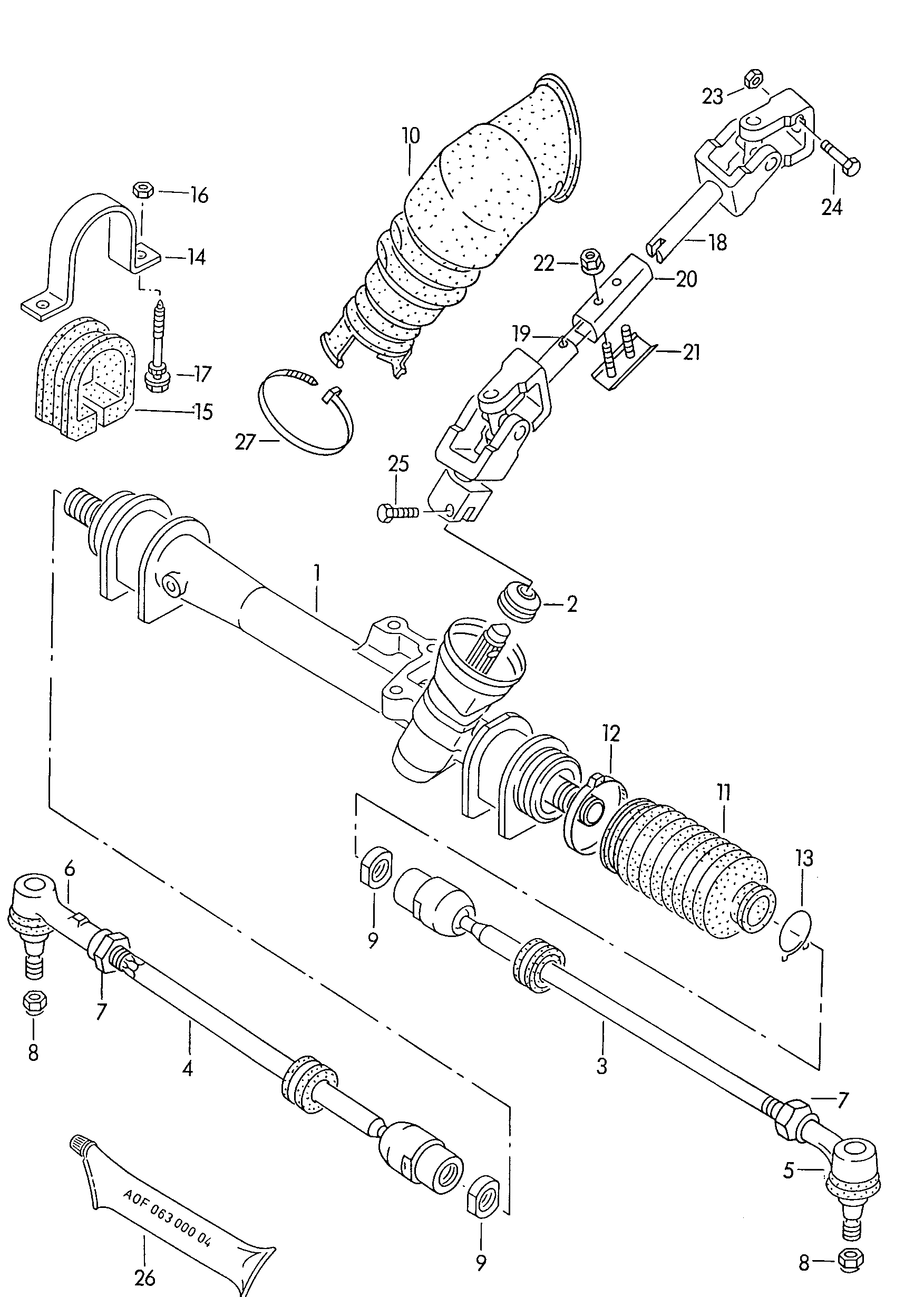 Skoda 191 419 803 - Stūres šķērsstiepnis onlydrive.pro