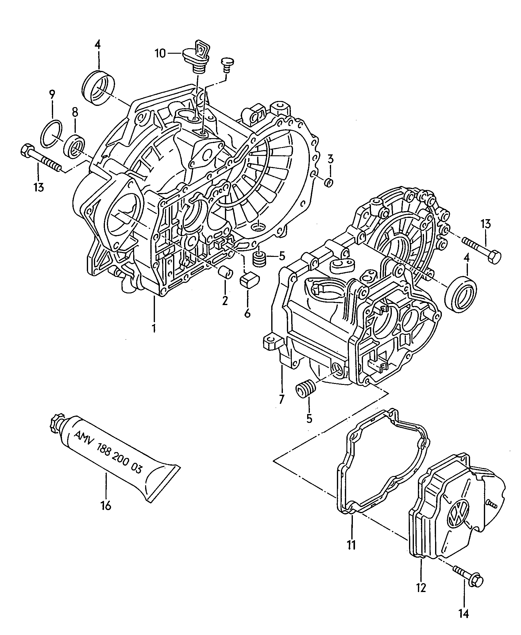 VAG 02Z 311 375 A - Bearing, manual transmission onlydrive.pro