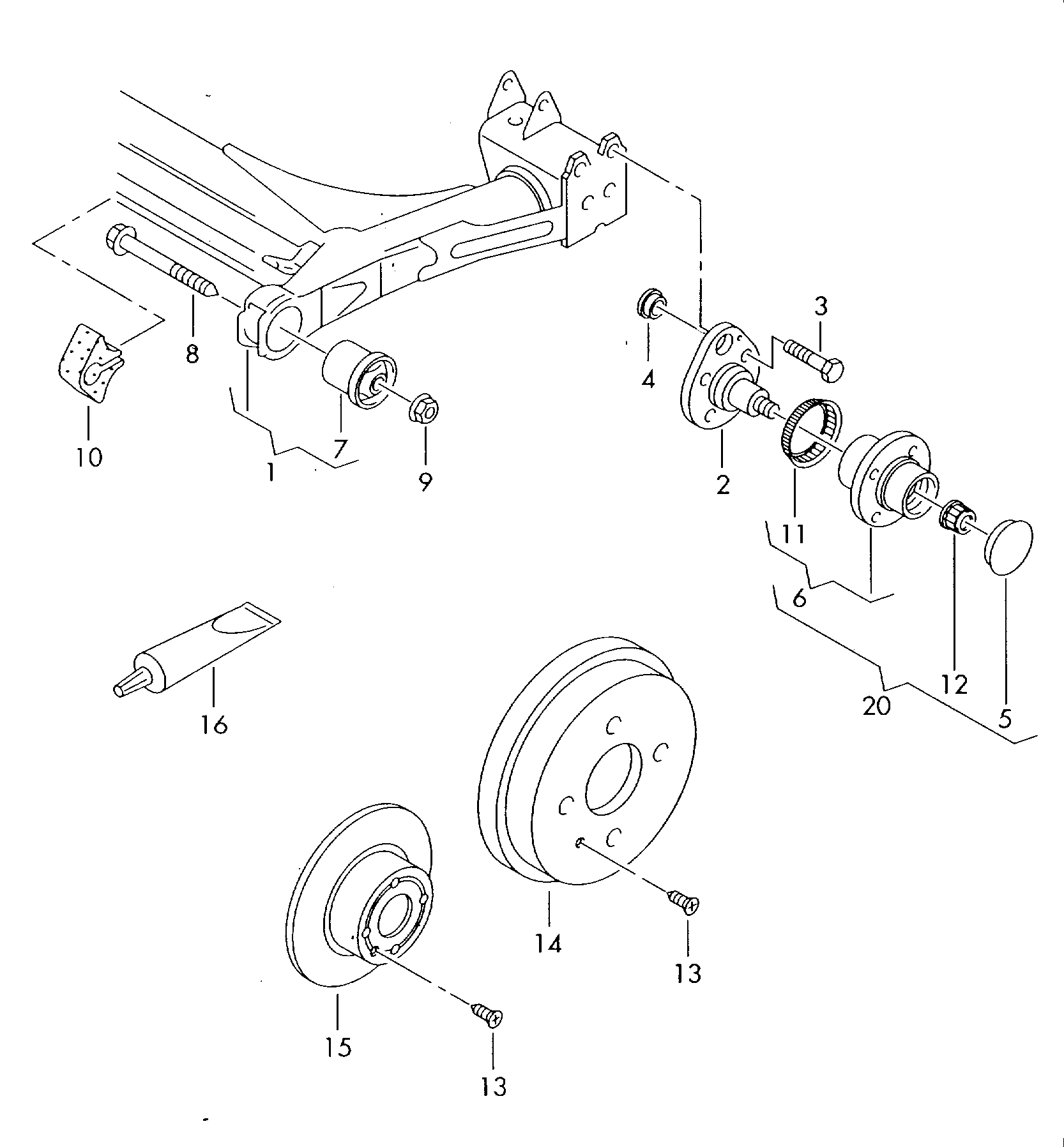 VW 6X0598477 - Bearing Kit, wheel hub onlydrive.pro