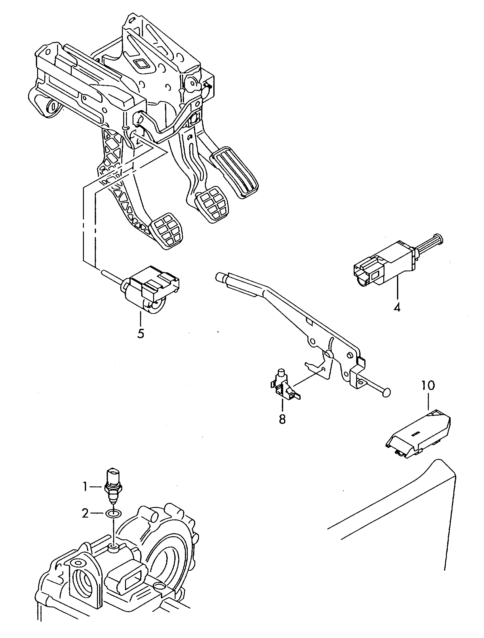 VW 02T945415P - Slēdzis, Atpakaļgaitas signāla lukturis onlydrive.pro