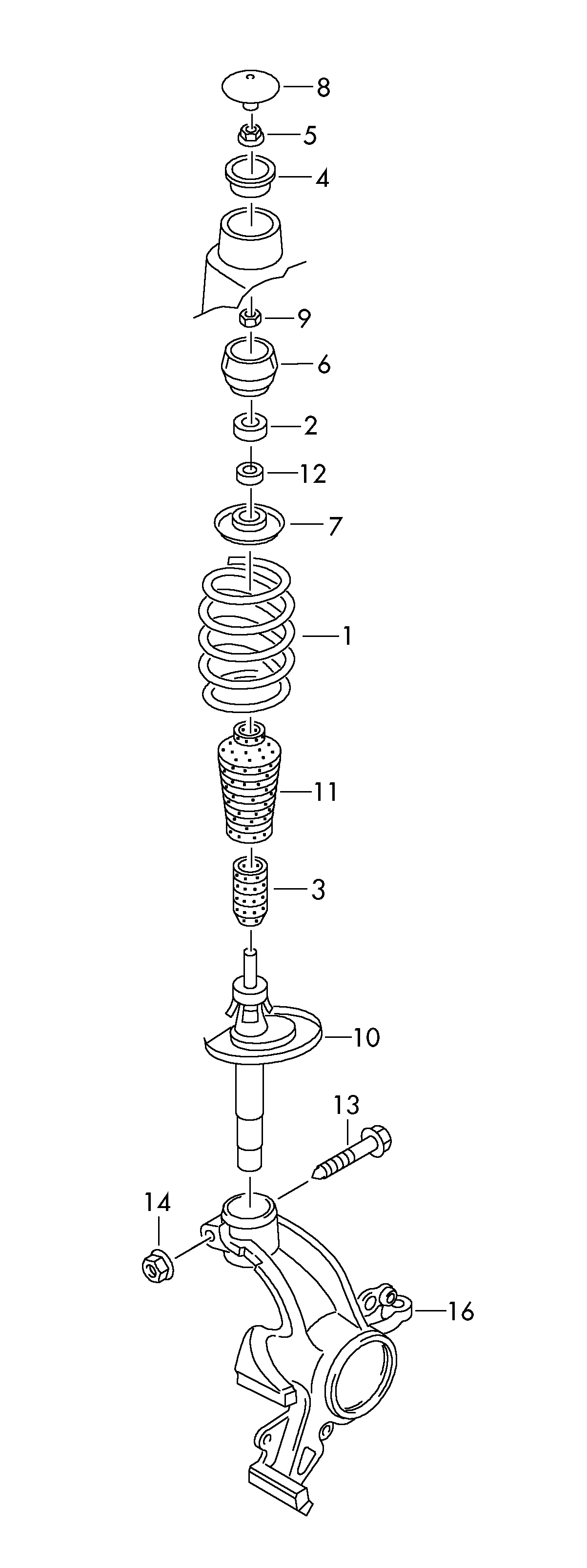 VAG 1J0412303 - Rubber Buffer, suspension onlydrive.pro